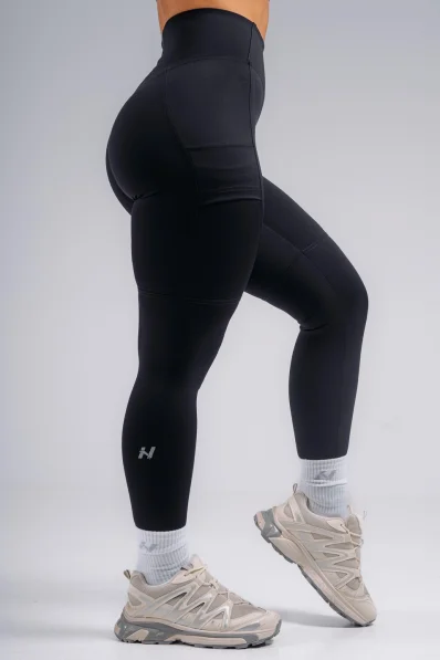 NEBBIA High-waist tvarující legíny s kapsami PRIMAL černé 2