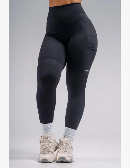 NEBBIA High-waist tvarující legíny s kapsami PRIMAL černé
