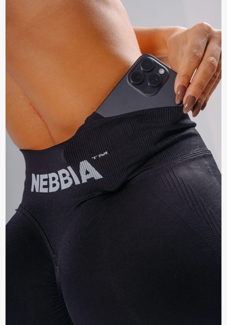 NEBBIA Extra push-up šortky PRIMAL černé