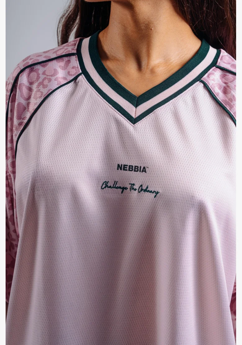 NEBBIA Oversized tričko '97 PRIMAL růžové