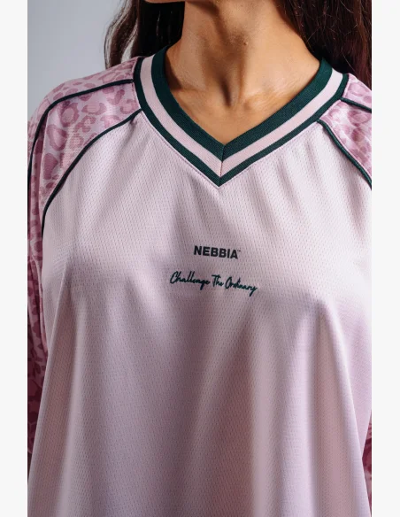 NEBBIA Oversized tričko '97 PRIMAL růžové