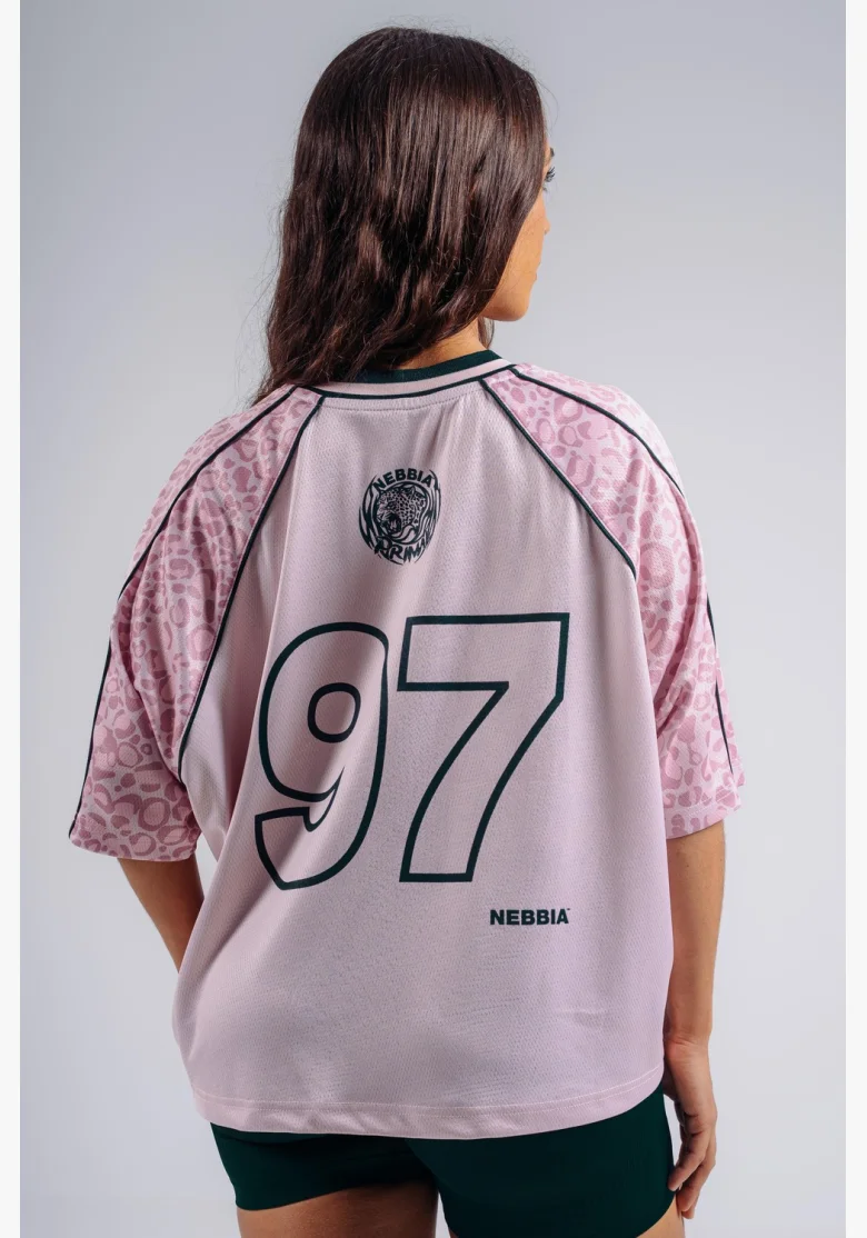 NEBBIA Oversized tričko '97 PRIMAL růžové