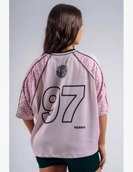 NEBBIA Oversized tričko '97 PRIMAL růžové