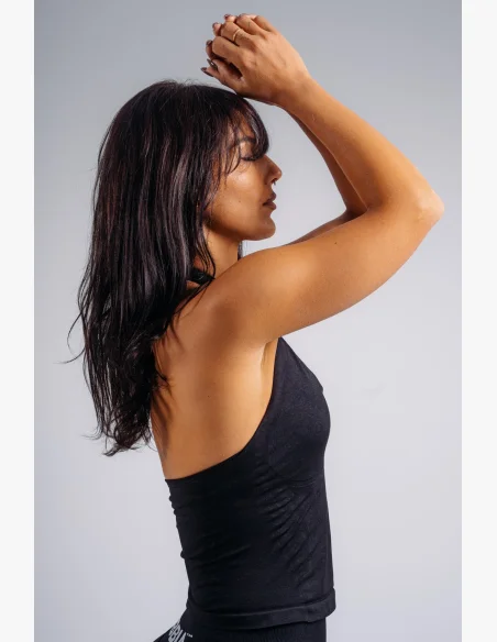 NEBBIA Halter top s vestavěnou podprsenkou PRIMAL černý