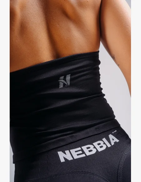 NEBBIA Halter top s vestavěnou podprsenkou PRIMAL černý
