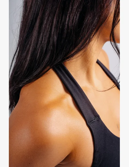 NEBBIA Halter top s vestavěnou podprsenkou PRIMAL černý