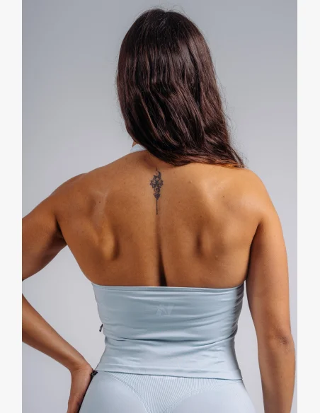 NEBBIA Halter top s vestavěnou podprsenkou PRIMAL modrý