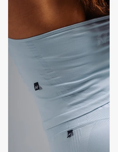 NEBBIA Halter top s vestavěnou podprsenkou PRIMAL modrý