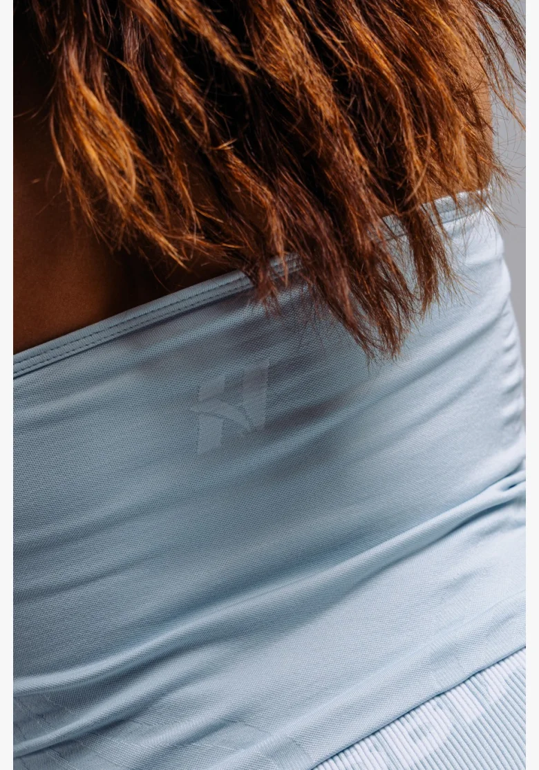 NEBBIA Halter top s vestavěnou podprsenkou PRIMAL modrý