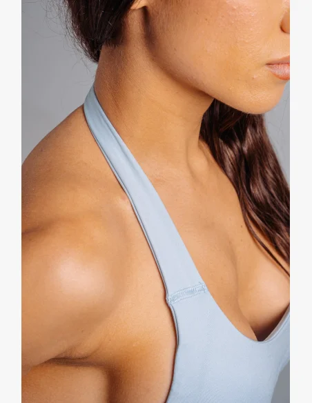 NEBBIA Halter top s vestavěnou podprsenkou PRIMAL modrý