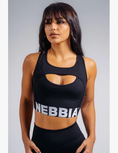 NEBBIA High support sportovní podprsenka PRIMAL černá