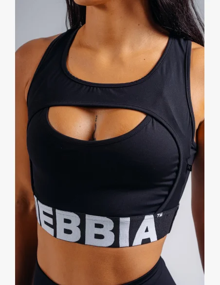 NEBBIA High support sportovní podprsenka PRIMAL černá