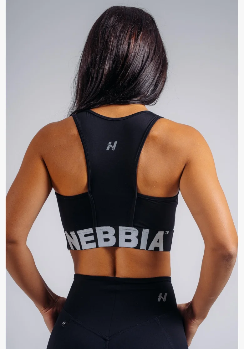 NEBBIA High support sportovní podprsenka PRIMAL černá