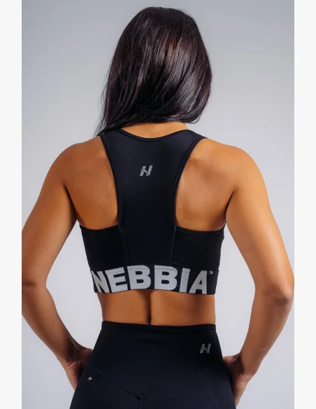 NEBBIA High support sportovní podprsenka PRIMAL černá