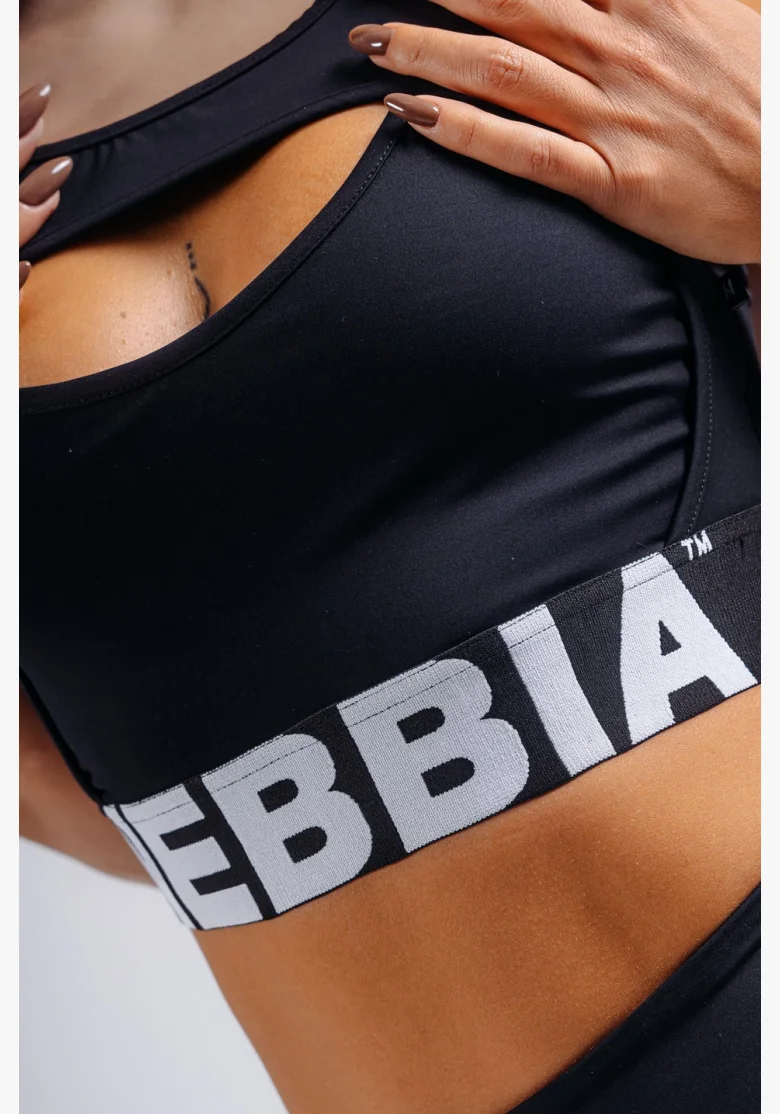 NEBBIA High support sportovní podprsenka PRIMAL černá