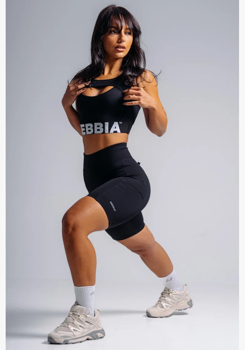 NEBBIA High support sportovní podprsenka PRIMAL černá