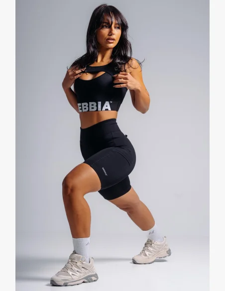 NEBBIA High support sportovní podprsenka PRIMAL černá