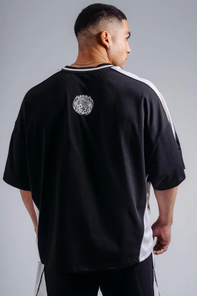 NEBBIA Oversized tričko PRIMAL černé 2