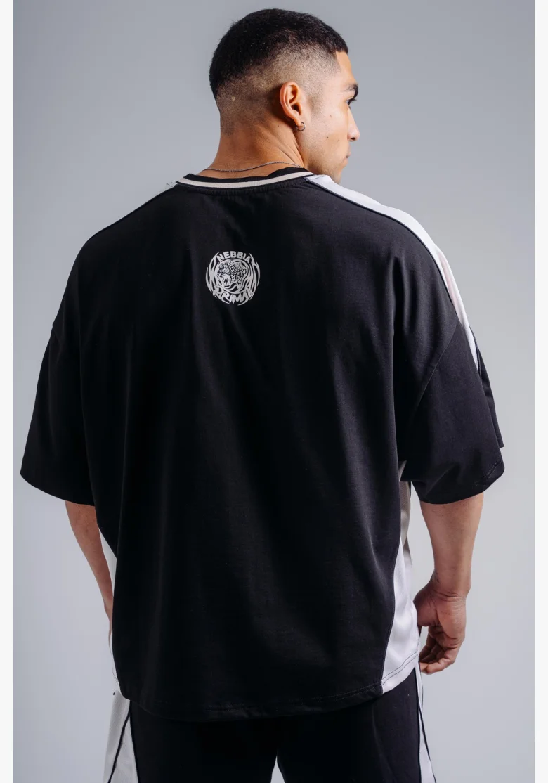 NEBBIA Oversized tričko PRIMAL černé