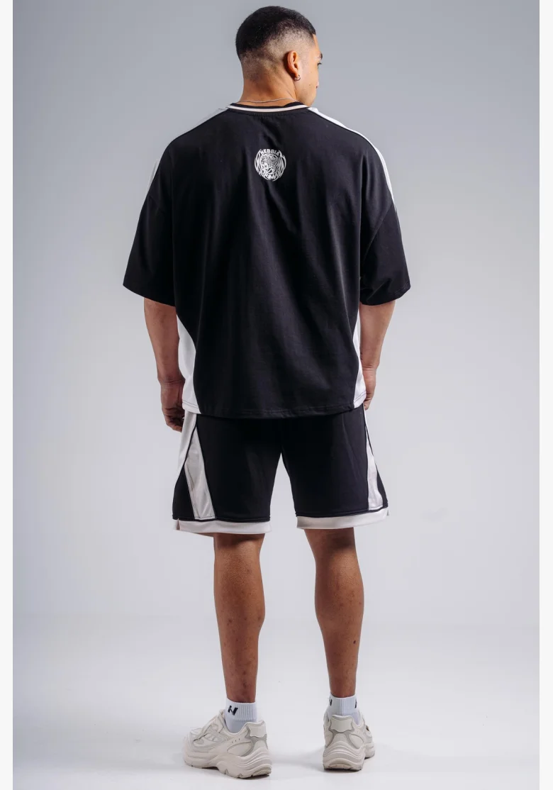 NEBBIA Oversized tričko PRIMAL černé