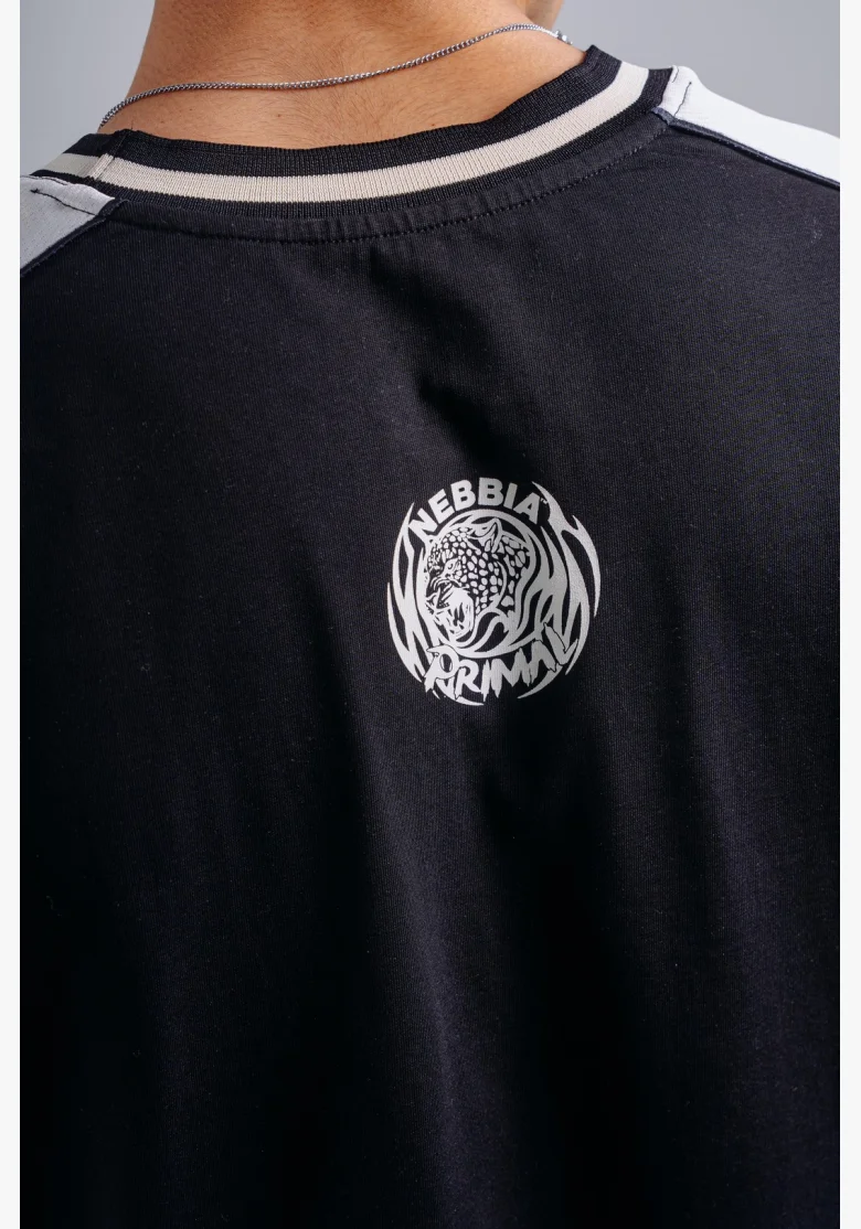 NEBBIA Oversized tričko PRIMAL černé