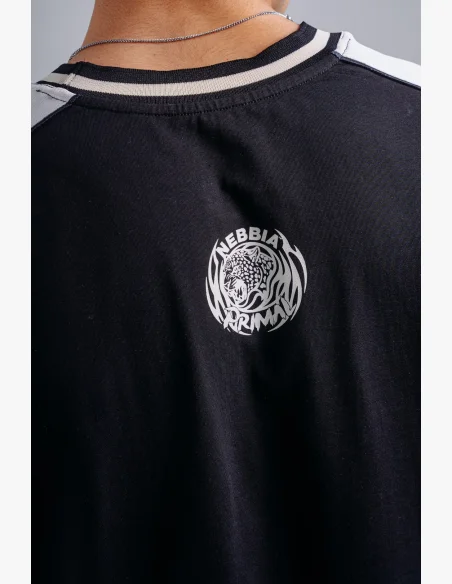 NEBBIA Oversized tričko PRIMAL černé