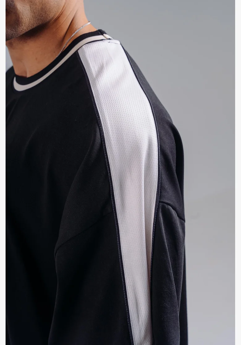 NEBBIA Oversized tričko PRIMAL černé