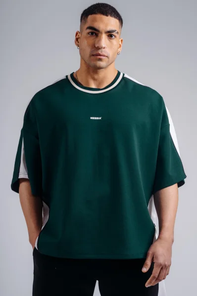 NEBBIA Oversized tričko PRIMAL zelené
