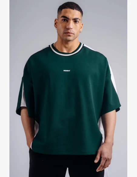 NEBBIA Oversized tričko PRIMAL zelené