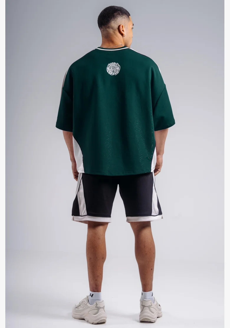 NEBBIA Oversized tričko PRIMAL zelené