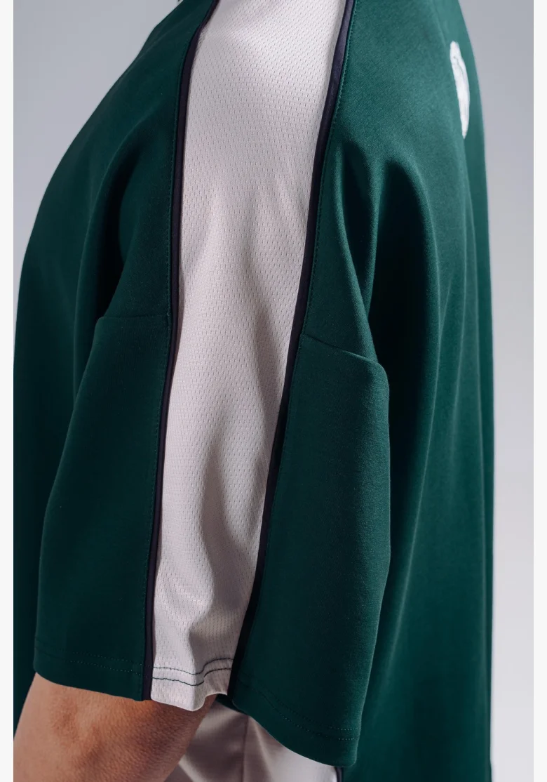 NEBBIA Oversized tričko PRIMAL zelené