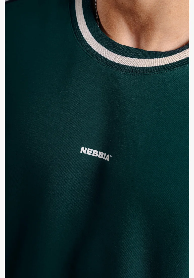 NEBBIA Oversized tričko PRIMAL zelené