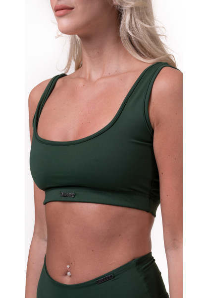 NEBBIA Miami Sporty Bikini Bralette (vrchní díl) zelená