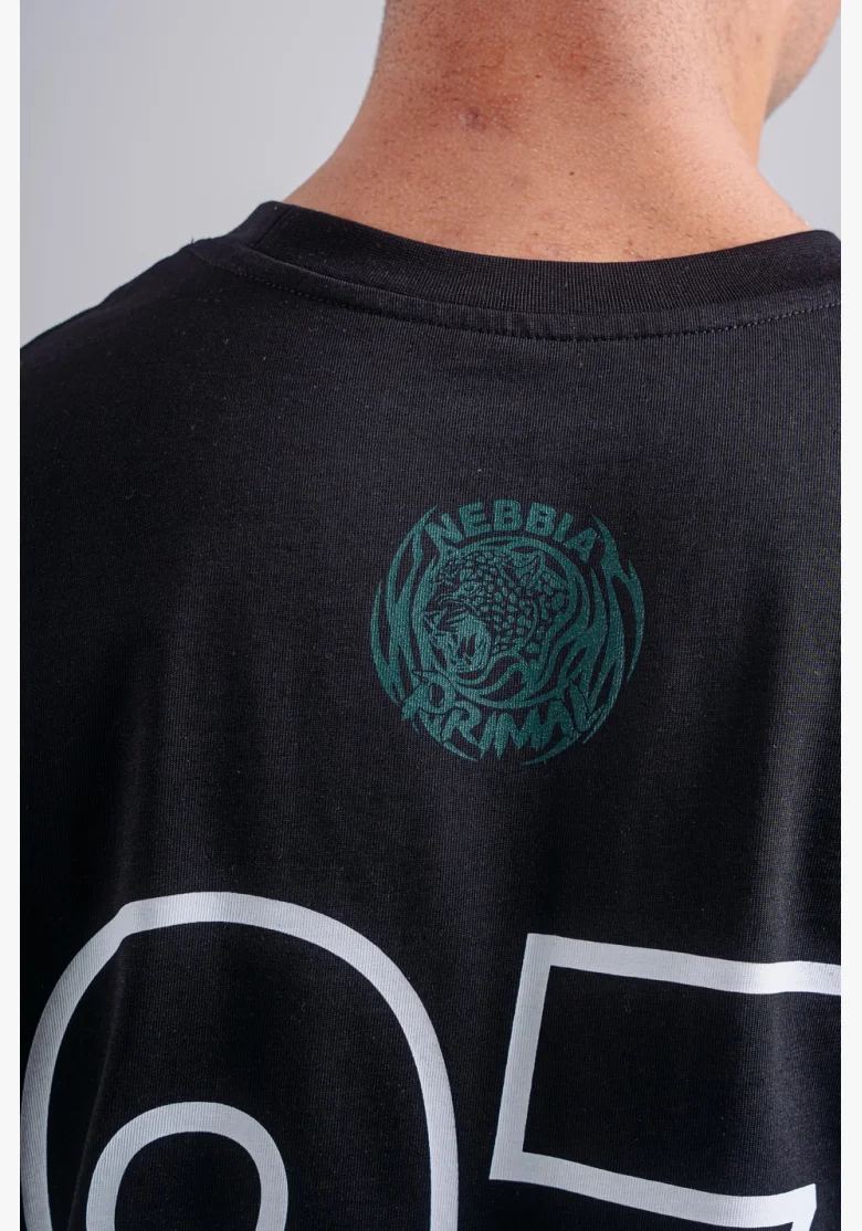 NEBBIA Oversized tank top '97 PRIMAL černý