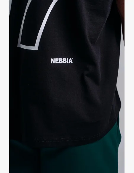 NEBBIA Oversized tank top '97 PRIMAL černý