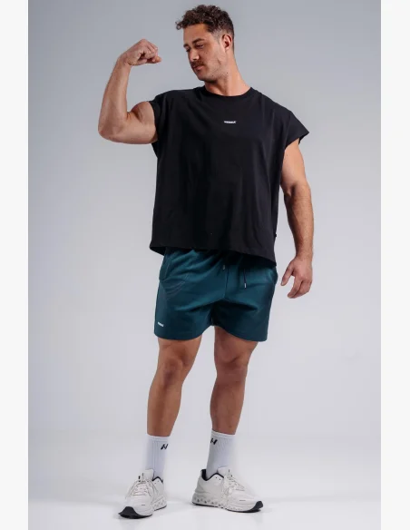 NEBBIA Oversized tank top '97 PRIMAL černý