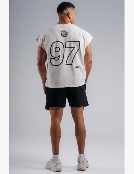 NEBBIA Oversized tank top '97 PRIMAL krémový