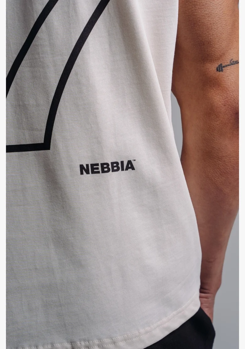 NEBBIA Oversized tank top '97 PRIMAL krémový