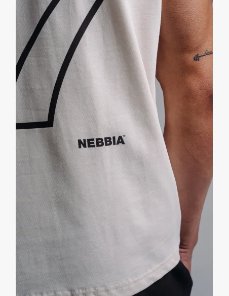 NEBBIA Oversized tank top '97 PRIMAL krémový