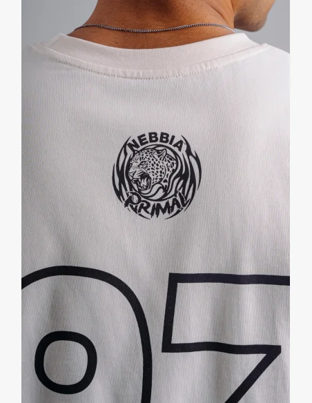 NEBBIA Oversized tank top '97 PRIMAL krémový