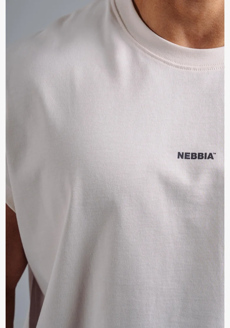 NEBBIA Oversized tank top '97 PRIMAL krémový