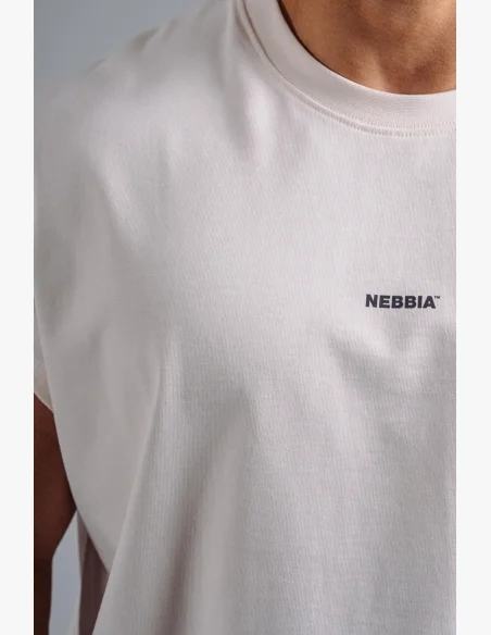 NEBBIA Oversized tank top '97 PRIMAL krémový