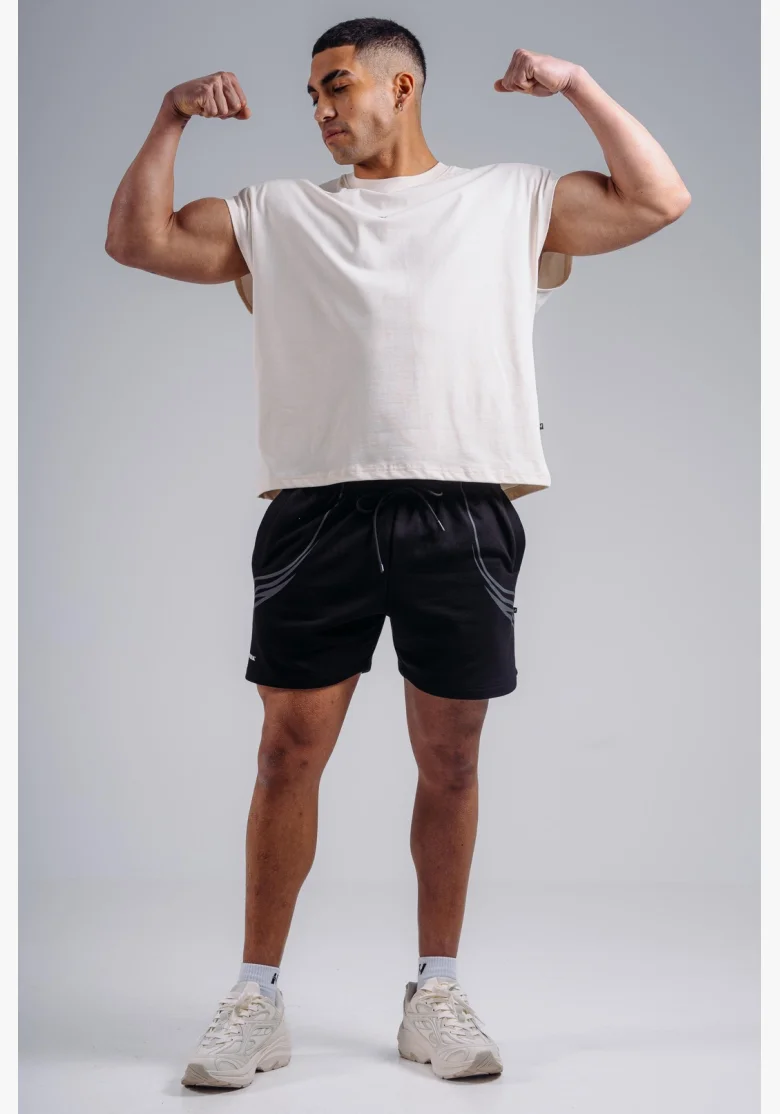 NEBBIA Oversized tank top '97 PRIMAL krémový
