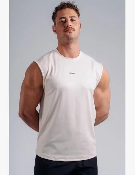 NEBBIA Funkční tank top PRIMAL krémový