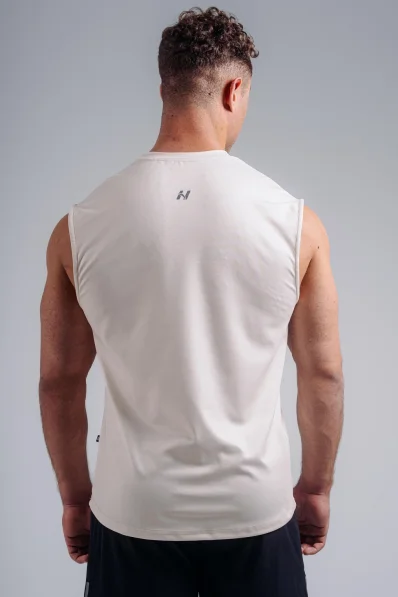NEBBIA Funkční tank top PRIMAL krémový 2