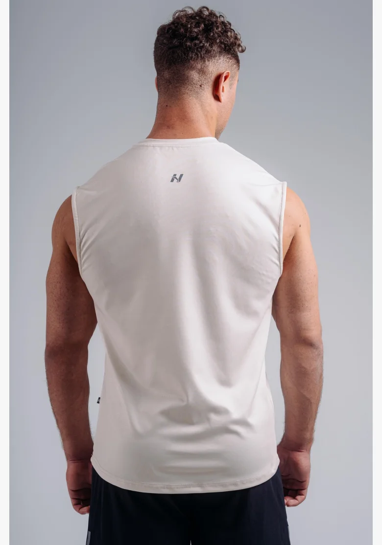 NEBBIA Funkční tank top PRIMAL krémový