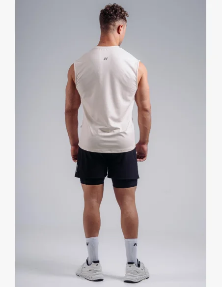 NEBBIA Funkční tank top PRIMAL krémový