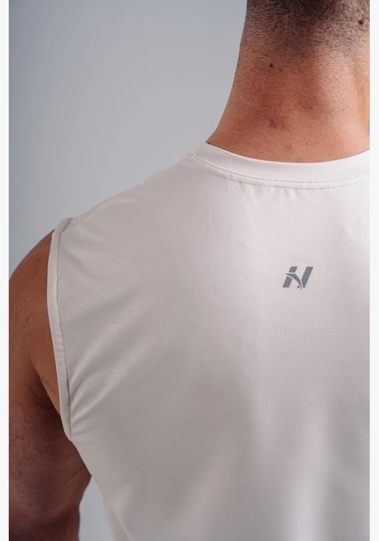 NEBBIA Funkční tank top PRIMAL krémový
