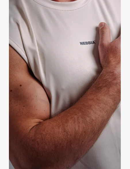 NEBBIA Funkční tank top PRIMAL krémový