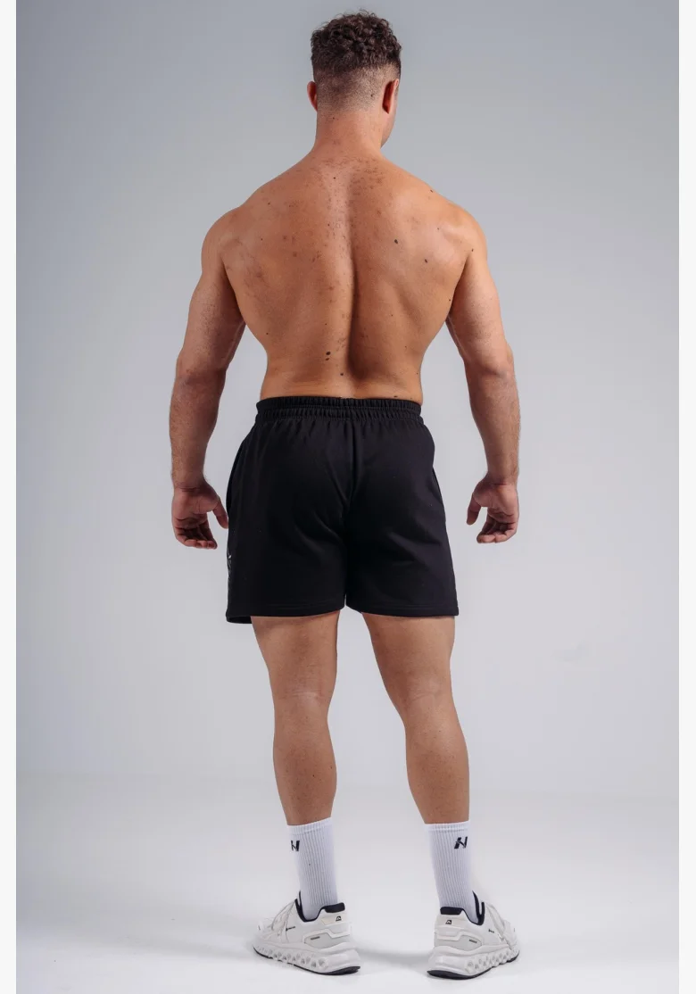 NEBBIA Oversized tréninkové šortky PRIMAL černé